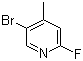 structure of CAS# 864830-16-0, 5-Bromo-2-fluoro-4-methylpyridine