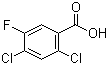 structure of CAS# 86522-89-6, 2,4-Dichloro-5-fluorobenzoic acid