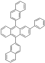 structure of CAS# 865435-20-7, 9,10-Bis(2-naphthyl)-2-phenylanthracene