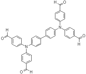 structure of CAS# 865448-72-2, N,N,N',N'-四(4-甲酰基苯基)-1,1'-联苯-4,4'-二胺