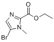 structure of CAS# 865798-15-8, 乙基5-溴-1-甲基-1H-咪唑-2-羧酸酯