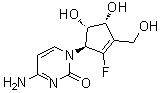 CAS 登录号：865838-26-2, 4-氨基-1-[(1S,4R,5S)-2-氟-4,5-二羟基-3-(羟基甲基)-2-环戊烯-1-基]-2(1H)-嘧啶酮