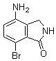structure of CAS# 866767-08-0, 4-氨基-7-溴-2,3-二氢-1H-异吲哚-1-酮