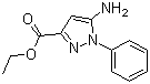 structure of CAS# 866837-96-9, 5-氨基-1-苯基-1H-吡唑-3-甲酸乙酯