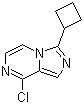 structure of CAS# 867166-09-4, 8-氯-3-环丁基咪唑并[1,5-a]吡嗪