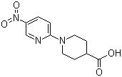 structure of CAS# 868077-44-5, 1-(5-硝基吡啶-2-基)哌啶-4-甲酸
