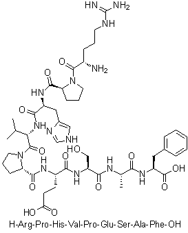 CAS # 868527-37-1, L-Arginyl-L-prolyl-L-histidyl-L-valyl-L-prolyl-L-alpha-glutamyl-L-seryl-L-alanyl-L-phenylalanine