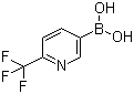 structure of CAS# 868662-36-6, 2-Trifluoromethyl-5-pyridineboric acid