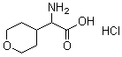 structure of CAS# 868748-75-8, alpha-氨基四氢-2H-吡喃-4-乙酸盐酸盐