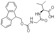 structure of CAS# 86895-14-9, N-[(9H-Fluoren-9-ylmethoxy)carbonyl]glycyl-L-valine