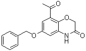 structure of CAS# 869478-09-1, 8-乙酰基-6-苄氧基-4H-苯并[1,4]恶嗪-3-酮