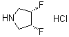 structure of CAS# 869481-94-7, cis-3,4-Difluoropyrrolidine hydrochloride