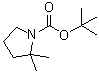 structure of CAS# 869527-80-0, 2,2-二甲基吡咯烷-1-羧酸叔丁酯