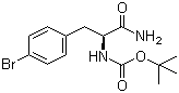 CAS # 869569-99-3, Boc-L-4-Bromophenylalanine amide, (2S)-2-(tert-Butoxycarbonylamino)-3-(4-bromophenyl)propanamide