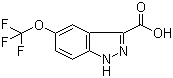 structure of CAS# 869782-94-5, 5-Trifluoromethoxyl-3-indazolecarboxylic acid