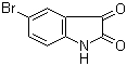 structure of CAS# 87-48-9, 5-Bromoisatin
