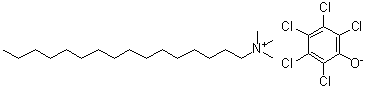 CAS # 87-76-3, Trimethylcetylammonium pentachlorophenate, TCAP, Hexadecyltrimethylammonium pentachlorophenoxide