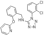CAS # 870061-27-1, 1-(2,3-Dichlorophenyl)-N-[[2-[(pyridin-2-yl)oxy]phenyl]methyl]-1H-tetrazol-5-amine, A 839977