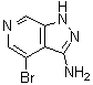 CAS 登录号：870244-35-2, 4-溴-1H-吡唑并[3,4-c]吡啶-3-胺