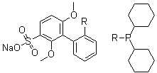 CAS 登录号：870245-75-3, 2-(二环己基膦)-2',6'-二甲氧基联苯-3'-磺酸钠