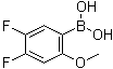 structure of CAS# 870777-32-5, (4,5-二氟-2-甲氧基苯基)硼酸