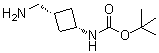 structure of CAS# 871014-28-7, [顺式-3-(氨基甲基)环丁基]氨基甲酸叔丁酯