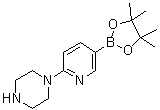 structure of CAS# 871125-86-9, 2-(Piperazin-1-yl)pyridine-5-boronic acid pinacol ester