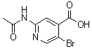 CAS # 871269-03-3, 2-(Acetylamino)-5-bromo-4-pyridinecarboxylic acid