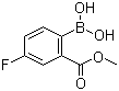 structure of CAS# 871329-81-6, 4-氟-2-甲氧羰基苯硼酸