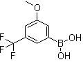 structure of CAS# 871332-97-7, 3-Methoxy-5-trifluoromethylbenzeneboronic acid
