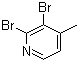 structure of CAS# 871483-22-6, 2,3-Dibromo-4-methylpyridine