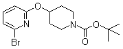 structure of CAS# 871681-76-4, 4-[(6-溴吡啶-2-基)氧基]哌啶-1-羧酸叔丁酯