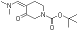 structure of CAS# 871726-72-6, 4-[(二甲氨基)亚甲基]-3-氧代-1-哌啶羧酸叔丁酯