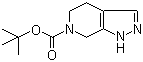 structure of CAS# 871726-73-7, 1,4,5,7-Tetrahydro-6H-pyrazolo[3,4-c]pyridine-6-carboxylic acid tert-butyl ester