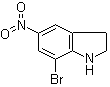 structure of CAS# 87240-06-0, 7-溴-5-硝基-1H-吲哚啉