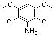 structure of CAS# 872509-56-3, 2,6-Dichloro-3,5-dimethoxybenzenamine