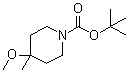 structure of CAS# 873221-60-4, 4-甲氧基-4-甲基哌啶-1-羧酸叔丁酯