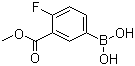 structure of CAS# 874219-35-9, 3-甲氧羰基-4-氟苯硼酸