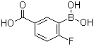 structure of CAS# 874219-59-7, 5-羧基-2-氟苯硼酸