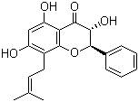 CAS # 87440-56-0, Glepidotin B, (2R-trans)-2,3-Dihydro-3,5,7-trihydroxy-6-(3-methyl-2-butenyl)-2-phenyl-4H-1-benzopyran-4-one
