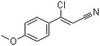 structure of CAS# 874479-16-0, (2Z)-3-Chloro-3-(4-methoxyphenyl)-2-propenenitrile