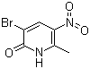 structure of CAS# 874493-25-1, 3-Bromo-6-methyl-5-nitro-2(1H)-pyridinone