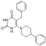 CAS # 874961-08-7, 5-Benzyl-6-(4-phenylpiperidin-1-yl)-1H-pyrimidine-2,4-dione