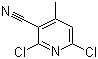 structure of CAS# 875-35-4, 2,6-Dichloro-4-methylnicotinonitrile