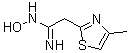 CAS # 875164-25-3, N-Hydroxy-4-methyl-2-thiazoleethanimidamide