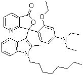CAS # 87563-89-1, 7-[4-(Diethylamino)-2-ethoxyphenyl]-7-(2-methyl-1-octyl-1H-indol-3-yl)furo[3,4-b]pyridin-5(7H)-one