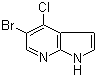 structure of CAS# 876343-82-7, 5-溴-4-氯-7-氮杂吲哚