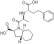 CAS # 87679-71-8, Trandolaprilat, (2S,3aR,7aS)-1-((S)-N-((S)-1-Carboxy-3-phenylpropyl)alanyl)hexahydro-2-indolinecarboxylic acid