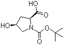 structure of CAS# 87691-27-8, N-Boc-顺式-4-羟基-L-脯氨酸