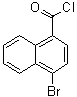 structure of CAS# 87700-65-0, 4-Bromo-1-naphthalenecarbonyl chloride